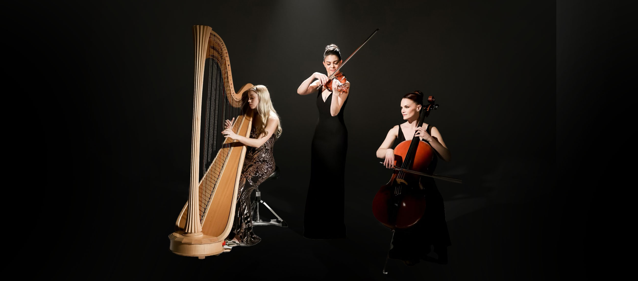 Violin, Cello & Harp